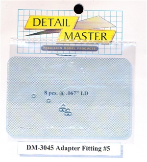 Detail Master Adapter Fitting #5 (8 pcs) (.067 ") for 1/24 & 1/25 & 1/16