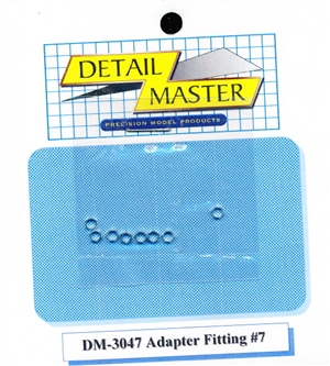 Detail Master Adapter Fitting #7 (8 pcs) (.102 ") for 1/24 & 1/25 & 1/16