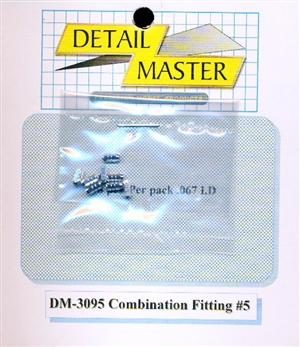 Detail Master Combination Fitting #5 (8pcs) (.067 ") for 1/24 & 1/25