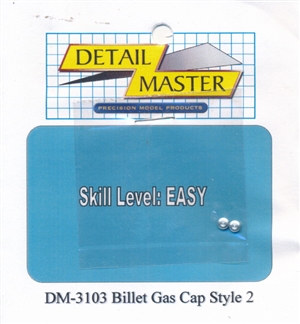 Detail Master Billet Gas Cap Style 2 (2 pcs) 1/24 & 1/25
