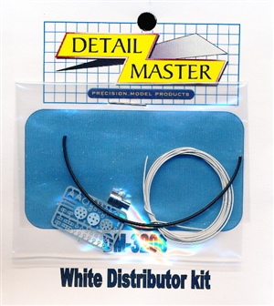 White Wired Distributor Kit for 1/24 & 1/25