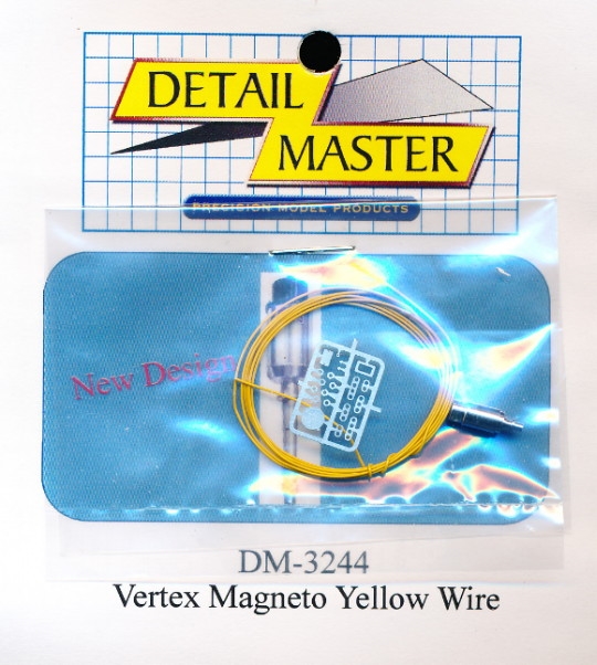 MAGNETO YELLOW WIRE 1:24 1:25 DETAIL MASTER CAR MODEL ACCESSORY 3244 