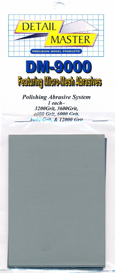 Detail Master Polishing Abrasive System with 6 Micro-Mesh Sheets (3200 ...