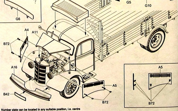 1952 Bedford "OLBD' 5Ton Dropside Truck (1/24) (fs)