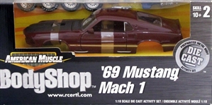 1969 Ford Mustang Mach 1 'BodyShop American Muscle' Diecast Kit (1/18) (fs)