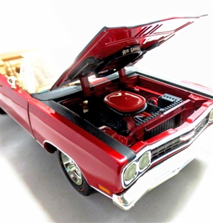1969 Plymouth GTX Convertible Crimson Red Diecast (1/18) "See Notes"