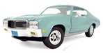 1970 BUICK GS  AQUAMIST GREEN/WHITE BUICK NATIONALS(1/18) Rare Diecast  (fs)
