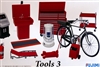 Garage Tools 3 (Creeper, Roll Cart, Battery Charger, Diagnostic Station, Bicycle, etc) (1/24) (fs)