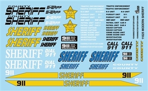Modern Sheriff Cars Gofer Decals (1/25 or 1/24)