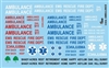 Ambulance Gofer Decals (1/25 or 1/24)