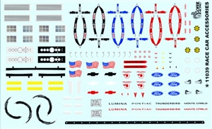 Race Car Accessories (1/25 or 1/24)