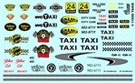 Taxi Markings Gofer Racing Decal (1/25 or 1/24)