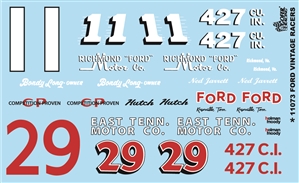 "Ford Vintage Racers" Gofer Racing Decal (1/25 or 1/24)