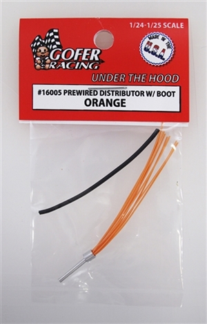 A Pre-Wired Distributor with Orange Wiring and Plug Boot Material (1:24-1:25)