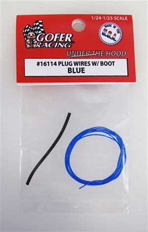 Engine Plug Wiring with Plug Boot Material (1:24-1:25) "Blue"