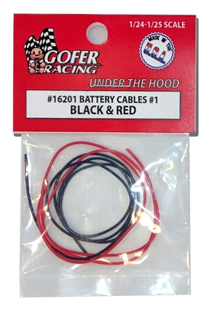 Battery Cables (1:24-1:25) "Red and Black" Older Vehicles