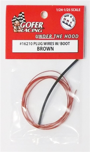 Engine Plug Wiring with Plug Boot Material (1:24-1:25) "Brown"