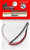 Brown 6 Cylinder Pre-Wired Distributor Wiring with Plug Boot Material (1:24-1:25)
