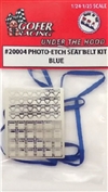 Photo Etch Seat Belts with Blue Ribbon Belts  (1:24-1:25)