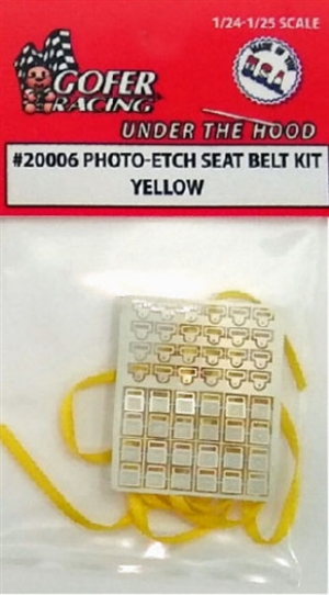 Photo Etch Seat Belts with Yellow Ribbon Belts  (1:24-1:25)
