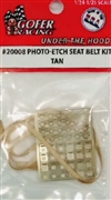 Photo Etch Seat Belts with Tan Ribbon Belts  (1:24-1:25)