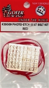 Photo Etch Seat Belts with Red Ribbon Belts  (1:24-1:25)