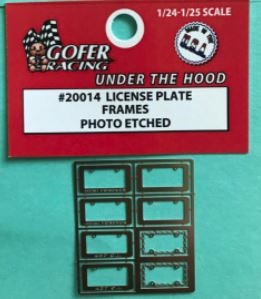 Photo Etched License Plate Frames