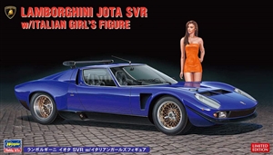 Lamborghini Jota SVR with Italian Girl Figure (1/24) (fs)