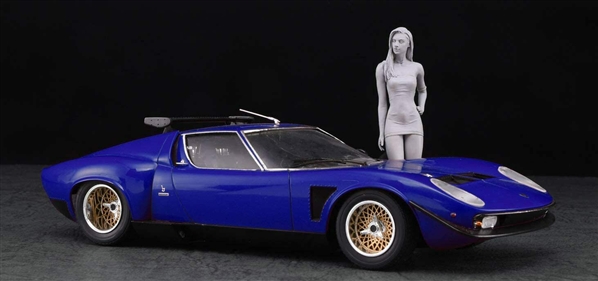 Hasegawa 1/24 Lamborghini Jota SVR W Italian Girls Figure Plastic Model 20472 for sale online 