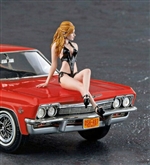 1966 "really a 1965" Chevy Impala Coupe with Blond Girl Figure (1/24) (fs)