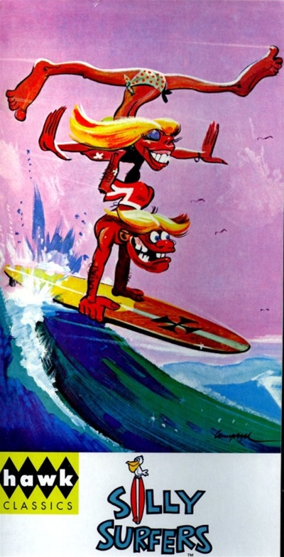W53 for sale online HAWK 16011 Silly Surfers Hot Dogger Model Kit Surfers 