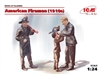 American Firemen & Boy Figure Set
