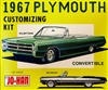 1967 Plymouth Convertible Customizing Kit (3 'n 1) Stock, Custom, Race (1/25) (fs) Mint!)