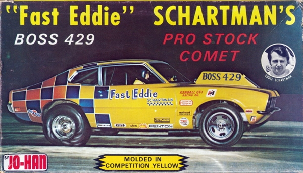 JOHAN MERCURY COMET FAST EDDIE SCHARTMAN BOSS 429 MODEL CAR INSTRUCTION SHEET