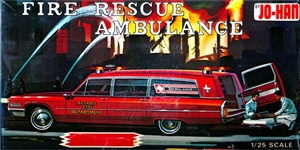 1966 Cadillac Fire Rescue Ambulance Gold Cup Series (1/25) (fs) Rare