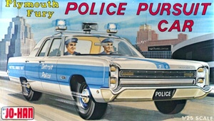 1968 Plymouth Fury Police Car (1/25) (fs)