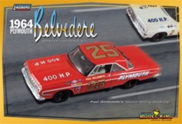 #25 Paul Goldsmith 1964 Plymouth 1/64th HO Scale Slot Car Decals 