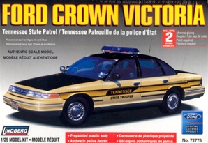 1996 Ford Crown Victoria Tennessee - pre-painted w/ MX-7000 light bar & authentic decals (1/25) (fs)