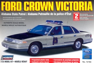 1996 Ford Crown Victoria Alabama State Police - pre-painted w/ MX-7000 light bar & authentic decals (1/25) (fs)