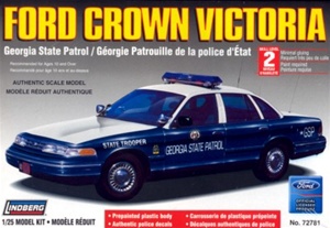 1996 Ford Crown Victoria Georgia State Patrol - pre-painted w/ MX-7000 light bar & authentic decals (1/25) (fs)