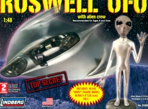 Roswell UFO with Alien Figure