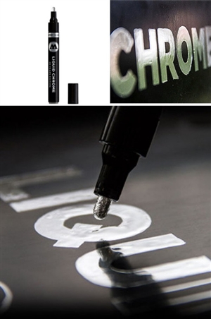 4mm "Wide" Tip Liquid Chrome Mirror Effect Marker