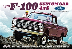 1970 Ford F-100 Custom 4 x 4 Pickup (1/25) (fs) Damaged Box