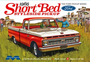 1966 Ford F-100 Short Bed Styleside Pickup  (1/25) (fs)