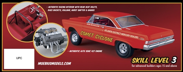 Details about   DECAL SHEET 65 Mercury Comet Cyclone Dyno Don A/FX 1:25 Search LBR Model Parts