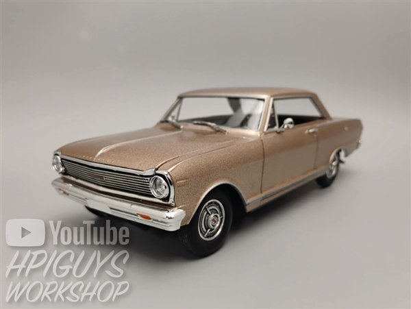 thumbnail image 2 of Moebius 1965 Chevrolet Chevy II Nova Resto Mod 1:25 Scale Model Car Kit – 2323, Unassembled 2 of 6