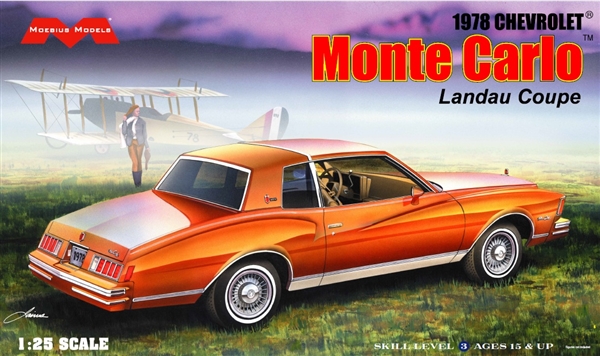 SalvinoJR 1:25 Scale Model Kit – 1978 Monte Carlo 'Bertha' Gatorade – DiGard Waltrip Stock Car – Unassembled Plastic