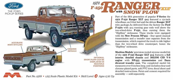 Moebius Models 1972 Ford F-250 4x4 with Snow Plow - Small Addictions RC