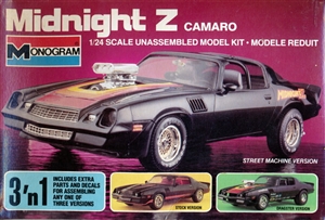 1978 Chevy Camaro 'Midnight Z' Street Machine (3 'n 1) Stock, Street or Drag (1/24) (fs)