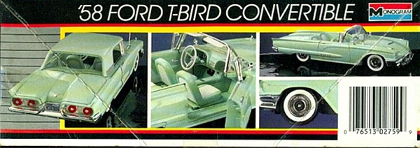 Monogram #2759 1:24 58 Ford Thunderbird Valve Cover Set 